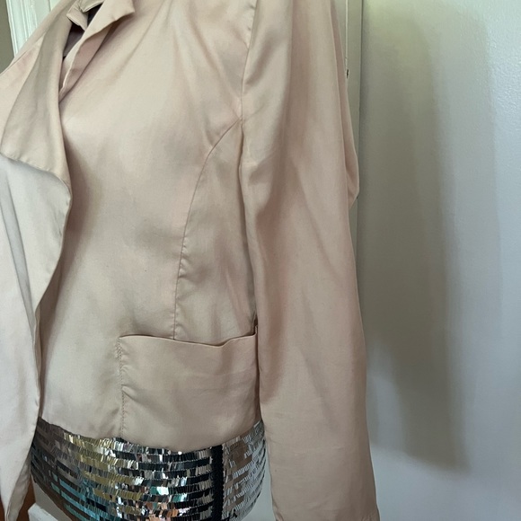 Gap Cropped Satin Jacket - size Medium - Picture 4 of 5